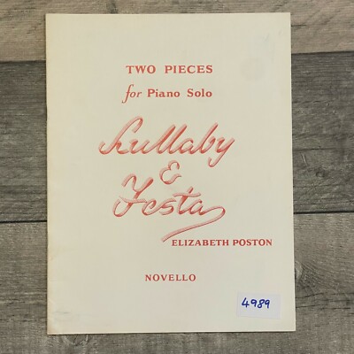 Zwei Stücke Lullaby & Festa von Elizabeth Poston Klavier Solo Notenblätter (Novello)