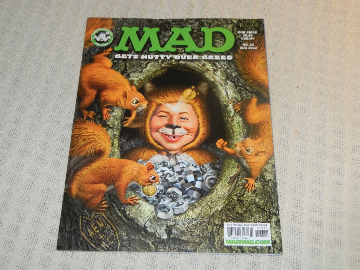 【額縁付き】mad magazine ⑧ A2ポスター vintage mad magazine Special Number 8 16 Page Bonus Not