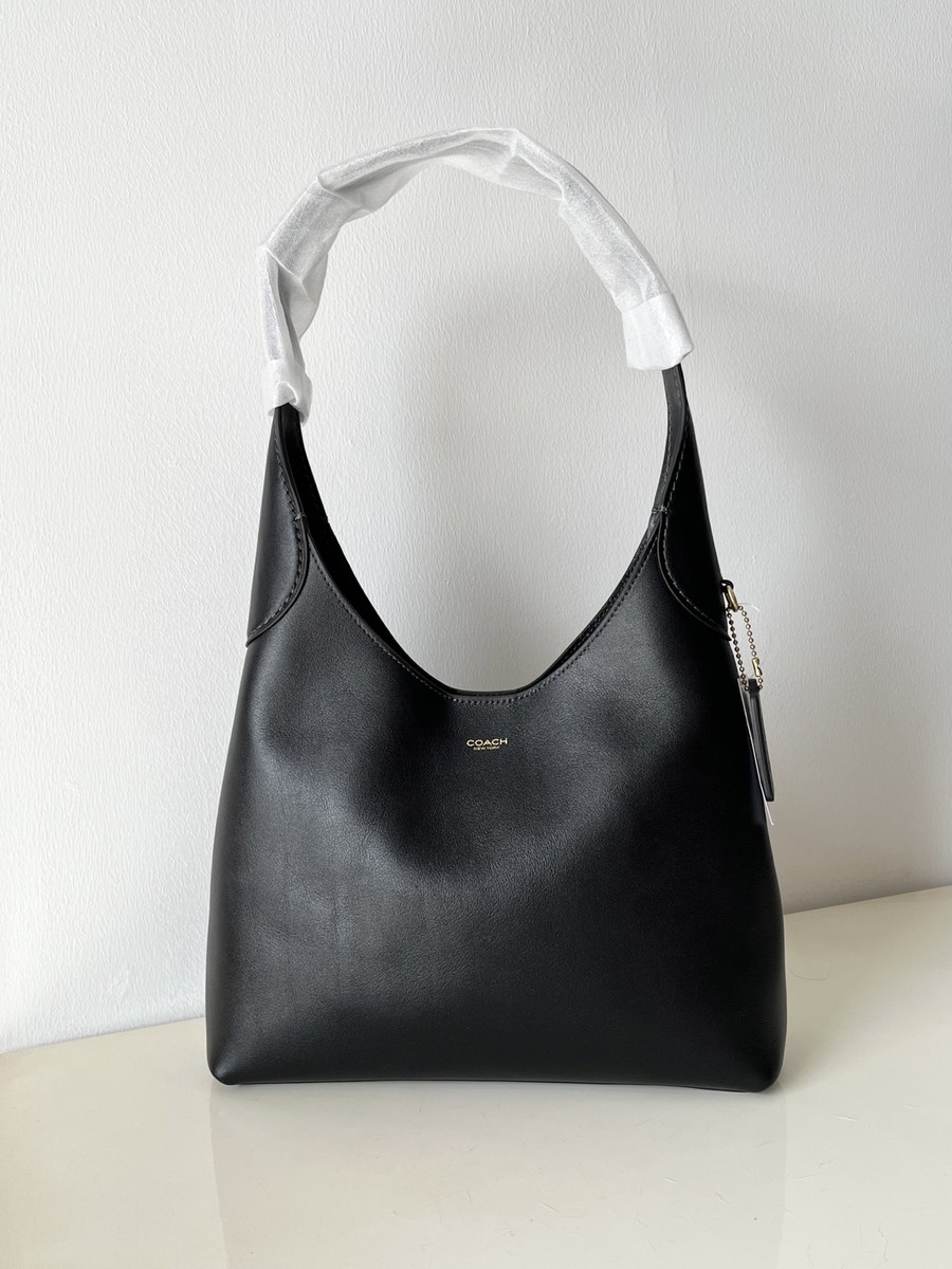 COACH Brooklyn Shoulder Bag 28 Half Moon Bag CU068 Black