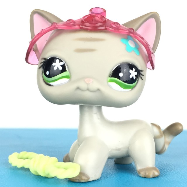 Authentic Littlest Pet Shop 483 Cat Short Hair Kitty Original LPS
