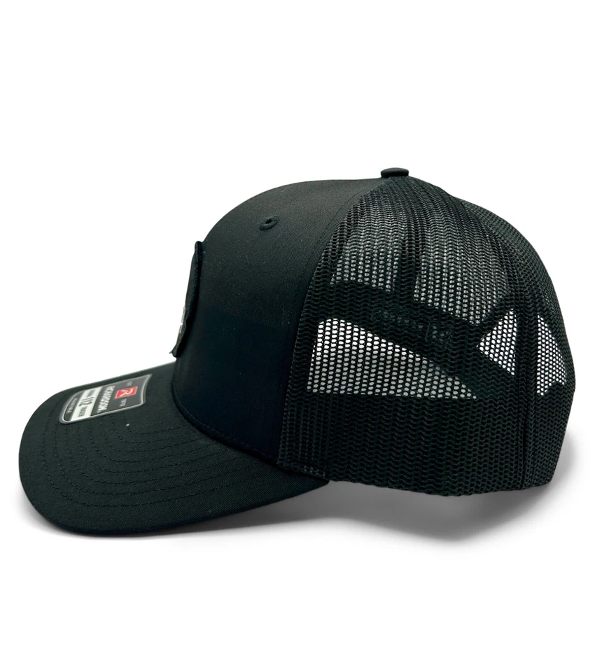 Sombrero parche bordado calavera apache | Richardson 112 negro Snapback | Calavera india Foto 3 de 3