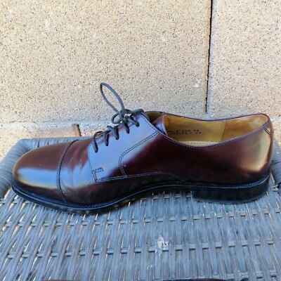 Cole Haan Memory Flex Comfort Burgundy Leather Lace Up Derby Dress Shoe Sz 9.5 Cole Haan Mens Burgundy Leather Lace Up Cap Toe Derby Oxford  main image 2