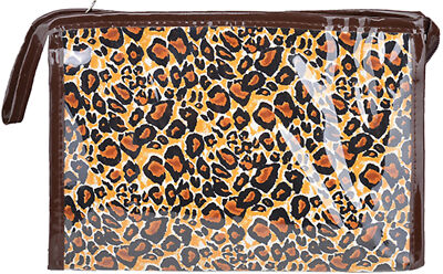 Aufregende Pin Up LEOPARD Leo Kosmetiktasche / Beauty Case Rockabilly