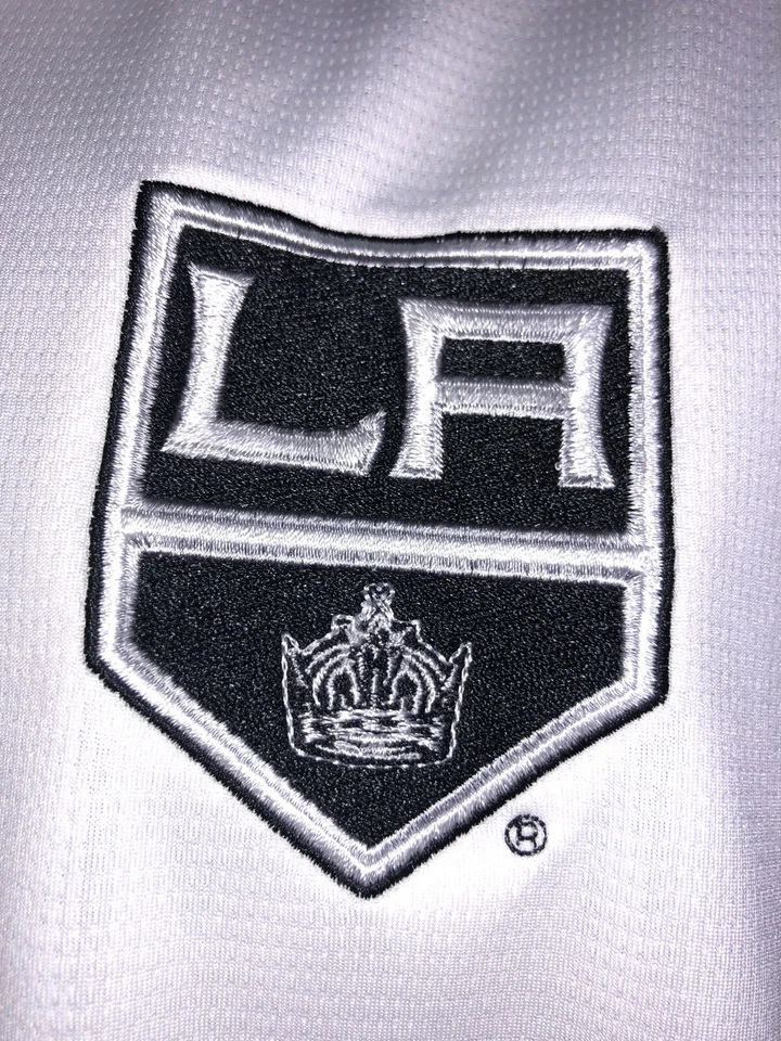 Polo grande de manga corta blanco Adidas Climalite NHL Los Angeles Kings para hombre Foto 2 de 4