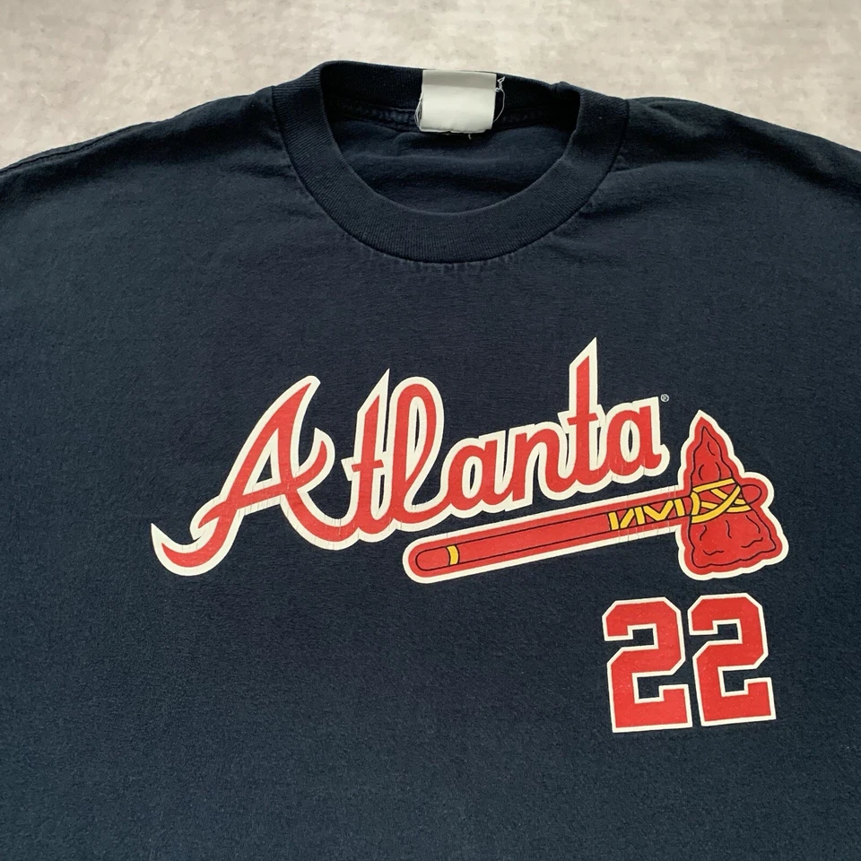 Camiseta deportiva vintage de los Atlanta Braves Jason Heyward talla XL gráfica MLB Foto 2 de 4
