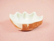 Vintage ORIGINALS BY G GREEN ART POTTERY Marbled Made with Dakota Clay Soap Dish