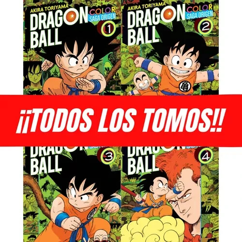 Dragon Ball Color Saga Origen Completo, 8 tomos, Manga en español