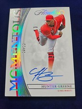 🌟 HUNTER GREENE 2022 Panini Flawless Momentous SILVER Auto RC #10/10 Reds