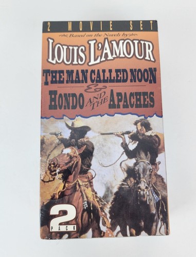 Louis L'Amour The Man Called Noon, Hondo And The Apaches VHS 2 Pack New Sealed - Picture 1 of 4