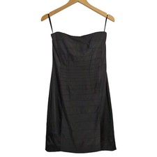 Ann Taylor Cocktail Dress Womens 2 Black Strapless Special Event Occasion Formal