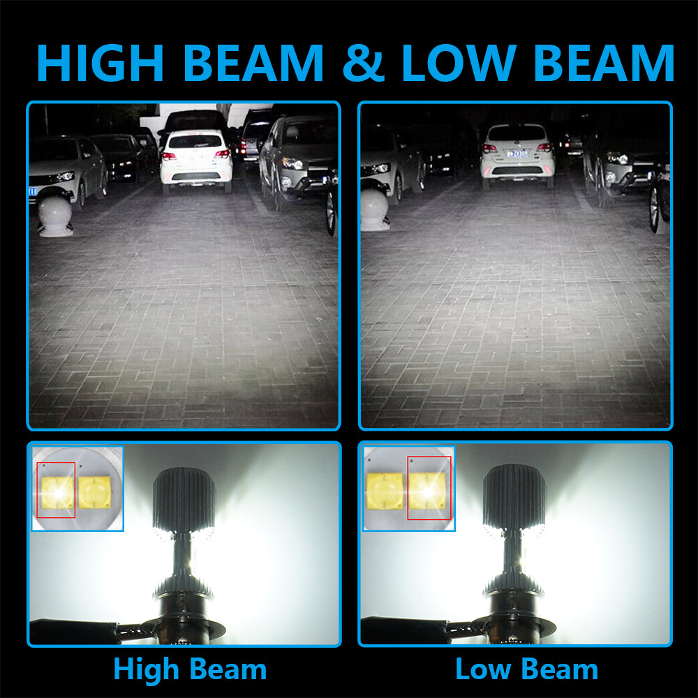 For Yamaha Warrior 350 YFM350X 19872004 2x LED Headlights Bulbs Hi/Low