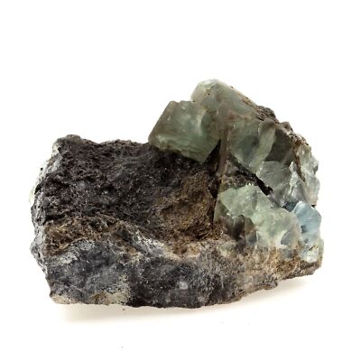 Steine und Mineralien. Grüner Fluorit. 948,2 ct. Massif des Aravis, Haute-Savoie,