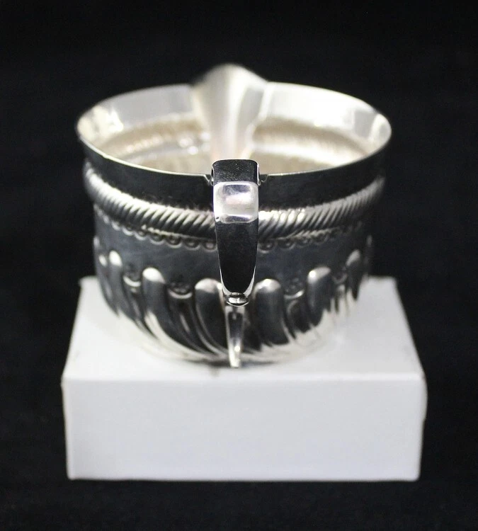 Antigua crema de plata esterlina 1886 victoriana Inglaterra John Septimus Beresford Foto 4 de 4