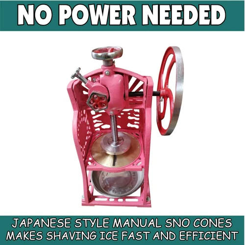 MANUAL NO POWER BLUE ICE SHAVER SNO CONES SNOW KONES - BLOCK ICE SHAVED - Picture 5 of 14