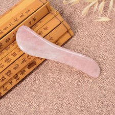 Natural S Shape Gua Sha Massager Rose Quartz Guasha Facial Massage Therapy Tool