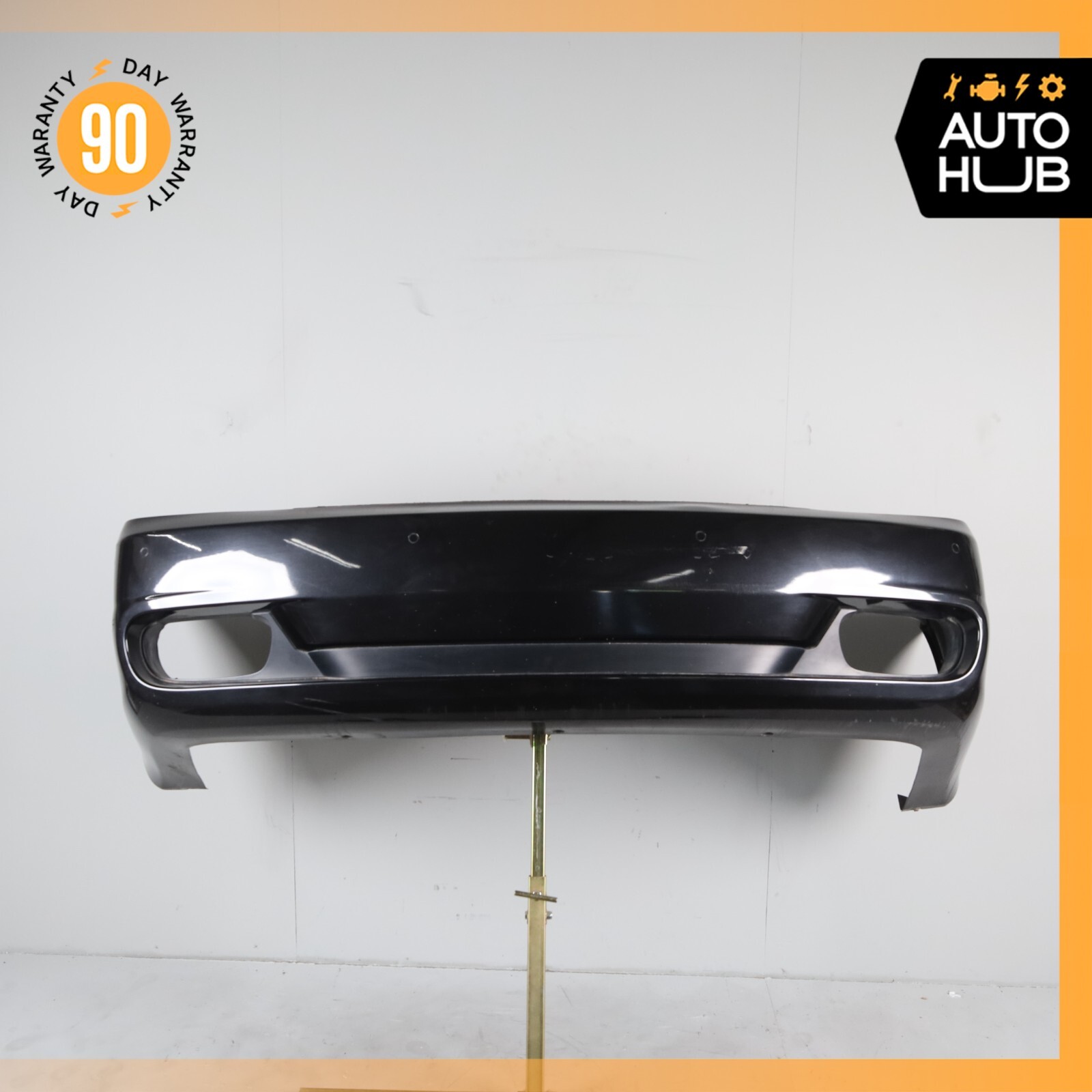 09-13 Maserati Quattroporte S GT S M139 Sport Rear Bumper Cover Black OEM 68k