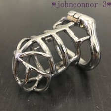 Stainless Steel Male Chastity Device Metal Cage Men Long Lock Belt Restraint