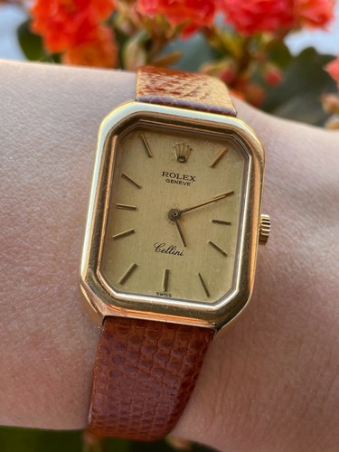 ROLEX CELLINI WATCH 4104 MANUAL CAL.1601 SOLID GOLD 18K 750 LADY  SWISS.SERVICED | eBay