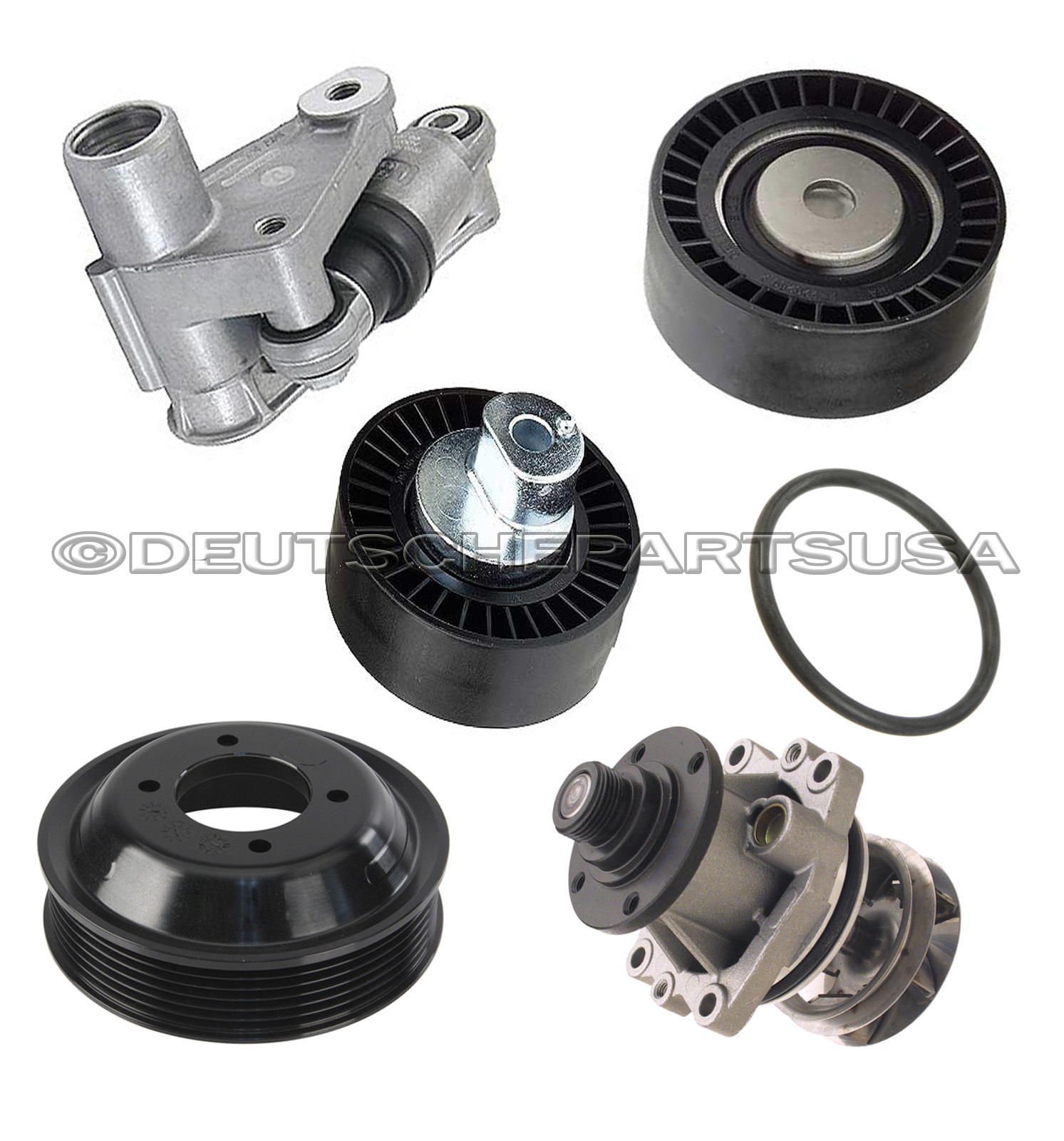 TIMING BELT TENSIONER WATER PUMP IDLER PULLEY for BMW E39 E46 E53 E60
