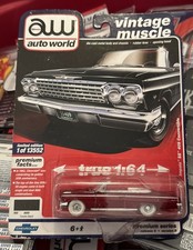 AUTO WORLD ( CHASE ) 1962 CHEVY IMPALA SS 409 CONVERTIBLE ULTRA RED WHITE TIRES