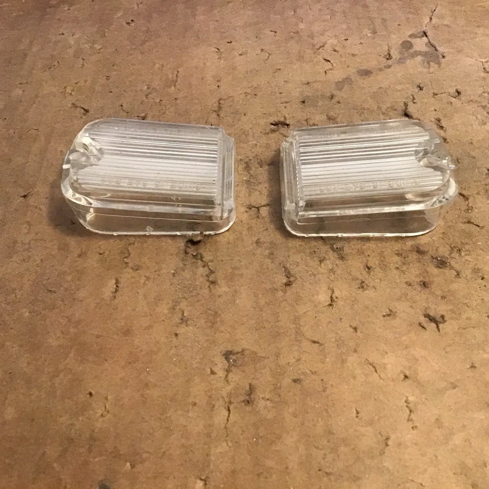 1966 Chevy Chevelle Backup Lenses OEM - Pair - GUIDE I3 SAE R66 - Image 4 of 4