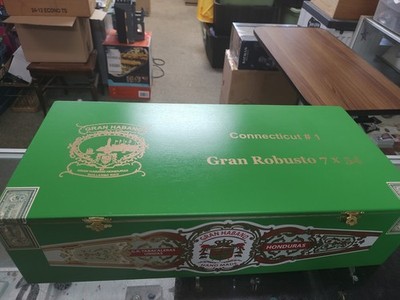 Green Gran Habano Cigar Box CONNECTICUT #1 100CT ROBUSTO BOX ONLY