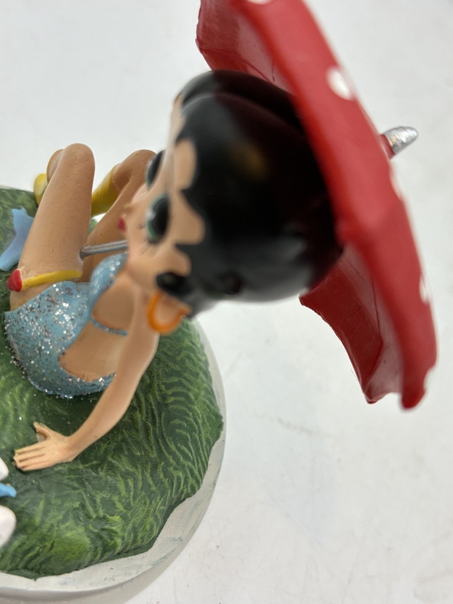 その他 Betty Boop Calendar Girls Figurine April Betty Boop Bradford Exchange Perpetual Calendar April Figurine- No