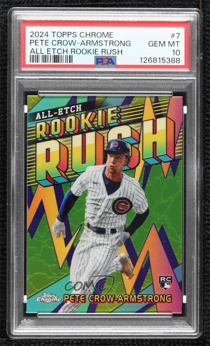 2024 Topps Chrome All-Etch Rookie Rush Pete Crow-Armstrong PSA 10 GEM MT 18n6