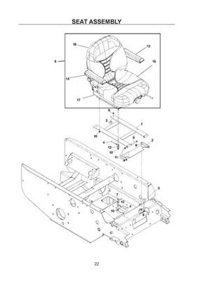 Service Parts Manual Yazoo-Kees Zero Turn Mower ZHDD61270