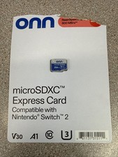 NEW SEALED IN HAND ONN 256 GB Micro SD Express Card - Nintendo Switch 2 Ready 