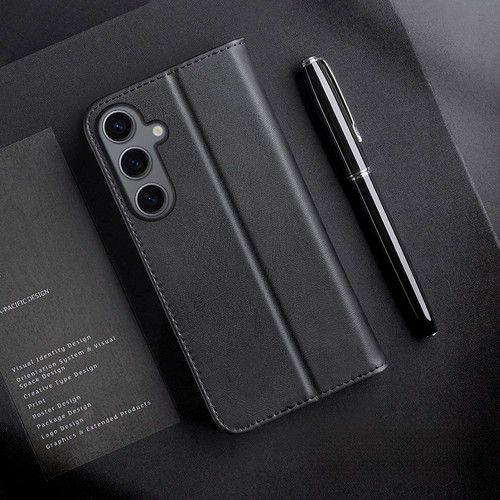 Etui Dux Ducis Hivo z klapką i blokadą RFID do Samsung Galaxy S24 - czarne - Zdjęcie 9 z 12