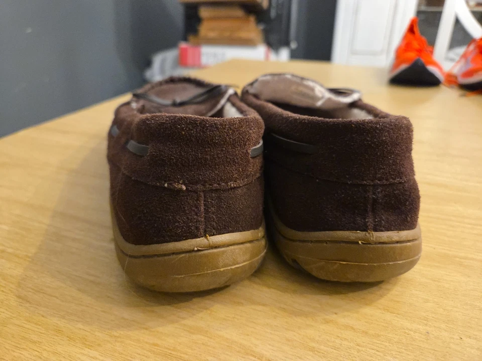 Zapatillas Rockport Mocasines Forrados de Piel Sintética 119841 Marrón Gamuza Para Hombre Talla 10.5/11 Foto 4 de 4