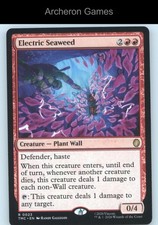 Electric Seaweed TMC 23 R MTG Card Commander: Teenage Mutant Ninja Turtles