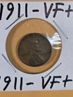 1911 VF+ Lincoln Wheat Cent- Semi Key Better Date- No Reserve
