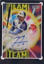 2022 Topps Stadium Club Freddie Freeman Beam Team Auto 18/25 SSP Case Hit BTA-FF