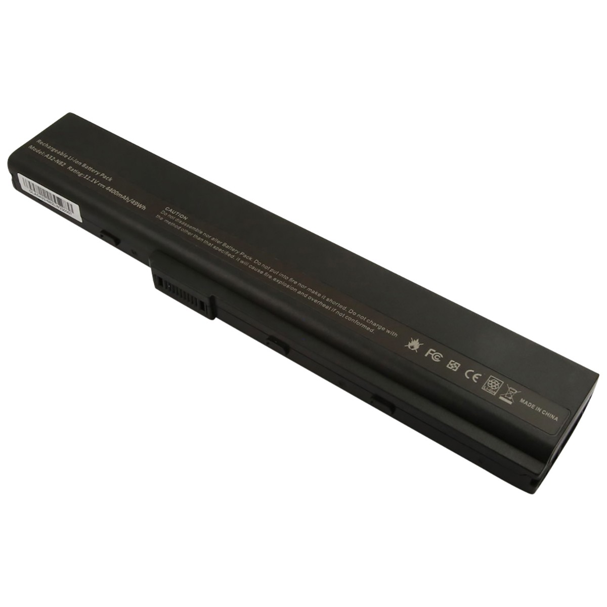 Batterie de repousse pour Asus N82 Avizar Li-ion 11.1V 4400mAh noire