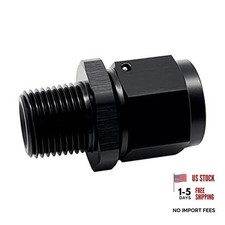 Black Aluminum -4 AN AN4 Swivel to 1/4 NPT Male to 1/4 NPT Female