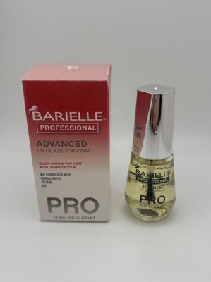 Barielle Professional Advanced UV Glaze Top Coat - Quick Drying Top Coat NIB