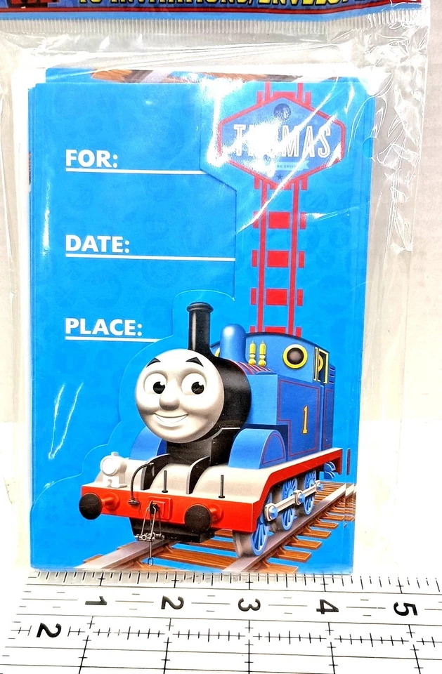 Thomas & Friends Birthday Party Invitations Thomas Tank Engine 16 Ct NIP - Image 4 of 4