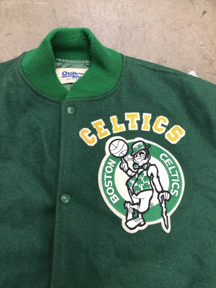 SUPER RARO. Chaqueta Universitaria de Lana Boston Celtics, Gran Calidad, Línea Tiza s L  Foto 4 de 4