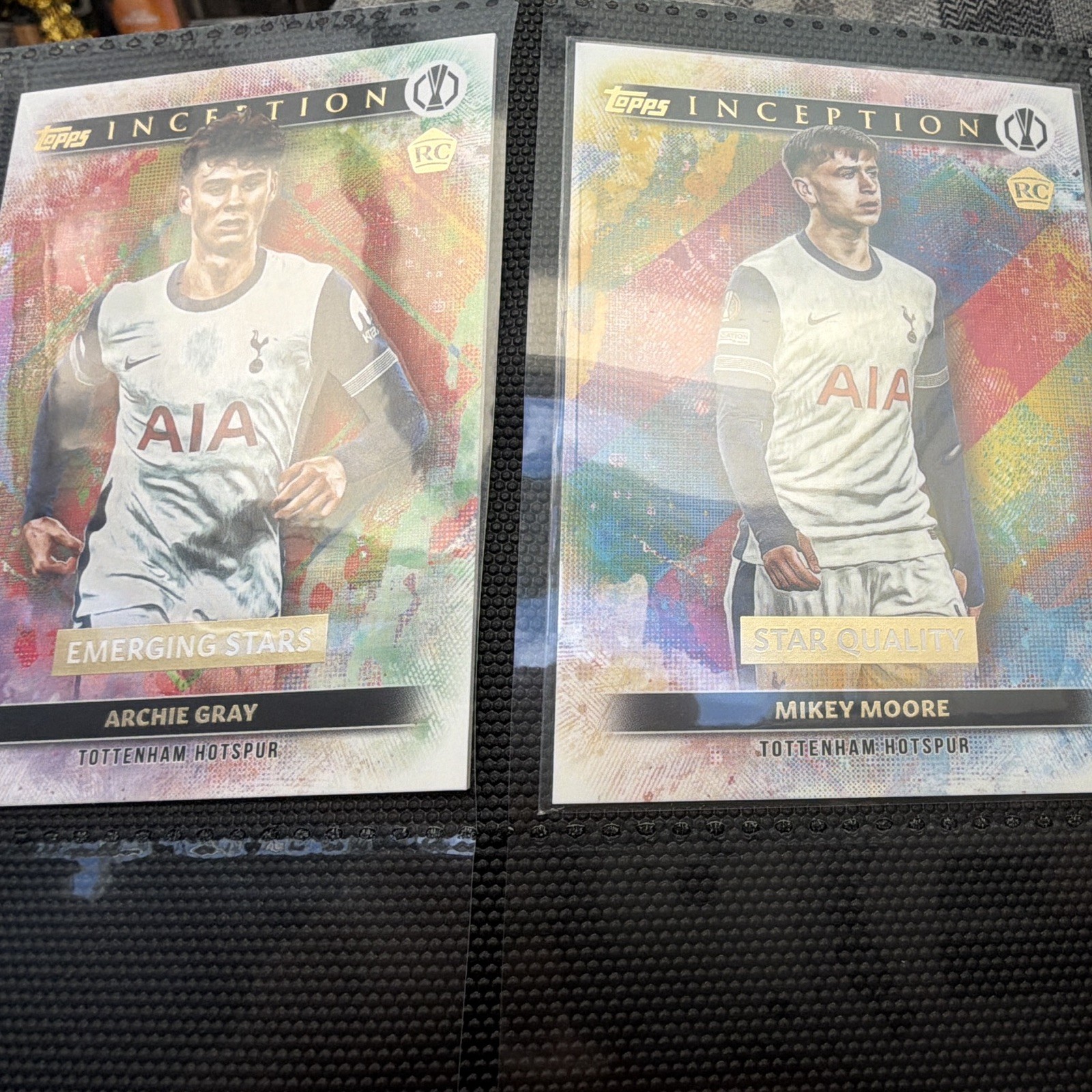 Topps Inception 2024-25 Tottenham Hotspur Rookie 2-Card Lot Gray Moore ...