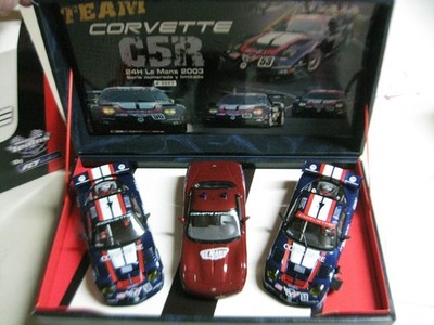 Fly 96021 Team Corvette C5R LeMans 2003 Team 06 Set mit 3 Slot Cars 1/32 Neu in