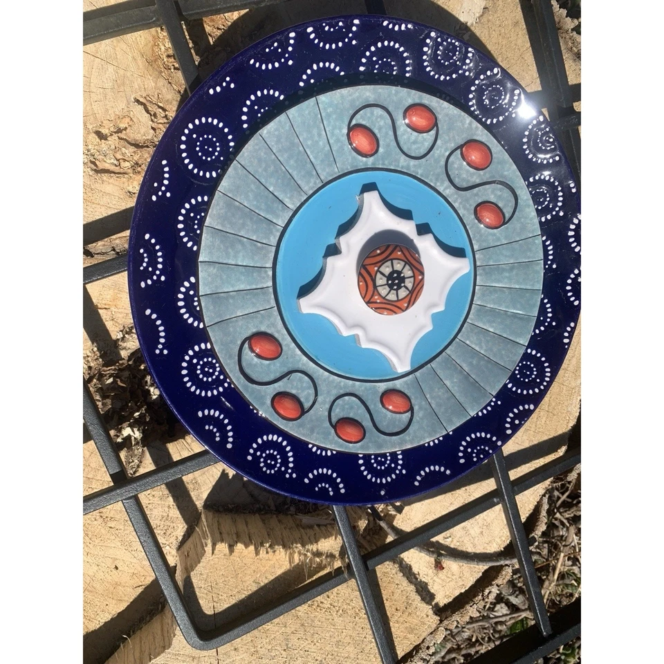 Скульптура ручной работы из костяного фарфора стекло садовый цветок перепрофилированный ловец солнца искусство двора - Изображение 2 из 4