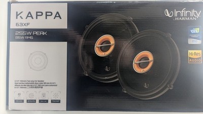 Infinity Kappa 63XF 510W Peak 170W RMS 6.5'' 2-Way Coaxial 3-ohm Car Speakers New