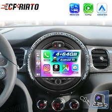 4+64GB Android 15 Autoradio F&uuml;r BMW Mini Cooper F55 F56 Apple Carplay GPS BT KAM