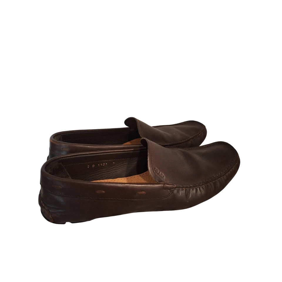 Mocasines Prada Marrón Cuero Suave Conductores Zapatos Talla 9 Foto 4 de 4