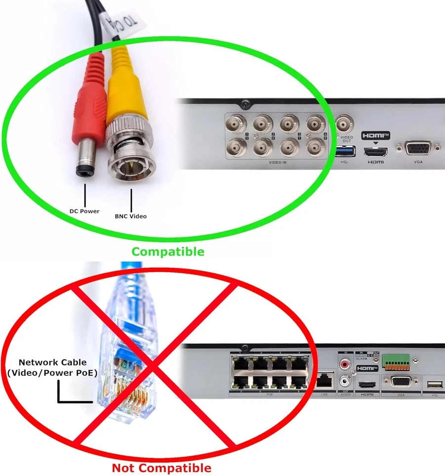 HDC-IR5AS21/36 5MP 3.6mm 98ft LED Full Color AHD/TVI /CVI/CVBS NDAA Bullet Cam - Image 4 of 4