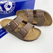 Birkenstock Arizona Mocha/Brown Sandals Comfort Leather EU37-45 Men/Women Shoes