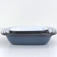 Falcon Enamelware Pie Dish Gray & White 6 Pie...