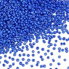 1Box about 2000pc 8/0 Round Glass Seed Beads Blue 3mm Hole: 1mm about 2000pc/box